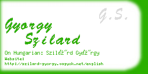gyorgy szilard business card